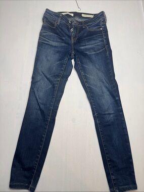 Policies and the Letterpress: anthropology  Slim Skinny Jeans - Dark Blue Wash
